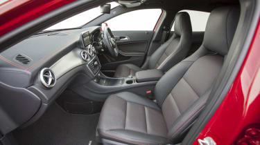 Mercedes GLA250 AMG front seats