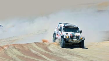 Race2Recovery Land Rover on the Dakar Rally