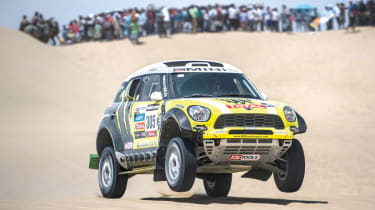 Mini jumping on the Dakar Rally