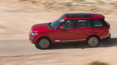 2013 Range Rover Firenze Red moving side profile