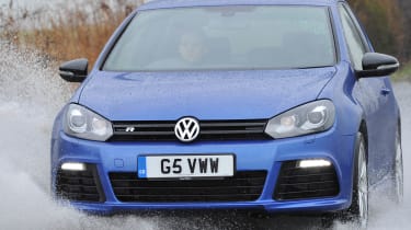 Volkswagen Golf R front action