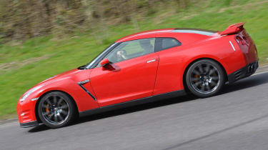 2013 Nissan GT-R red side profile