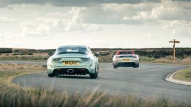 BMW M2 v Porsche Boxster GTS v Lotus Emira v Alpine A110 v Ford Mustang