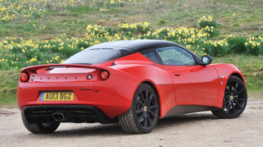 Lotus Evora S Sports Racer red and black rear