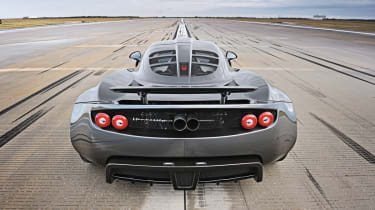 Hennessey Venom GT rear, on the runway