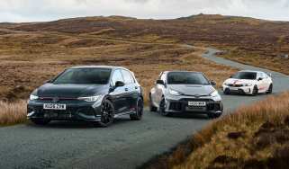 Golf GTI v GR Yaris Aero v Civic Type R