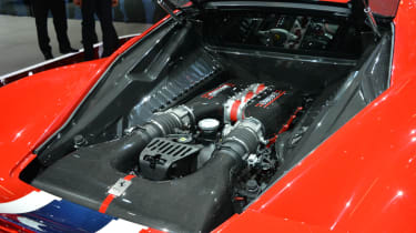 Ferrari 458 Speciale engine at Frankfurt Motor Show