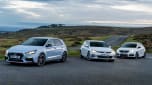 i30N group test (Golf GTI and Peugeot 308 GTI) - header