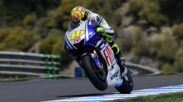 Valentino Rossi on Yamaha