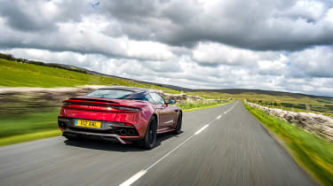 Aston Martin DBS 2022 review – rear tracking