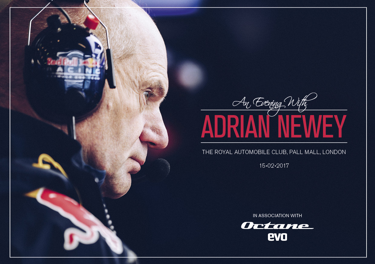 An evening with Adrian Newey in association with evo & Octane - Tickets