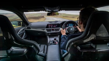 BMW M4 Competition (Andy Morgan) – interior driving