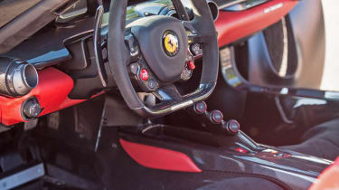 Ferrari LaFerrari interior steering wheel
