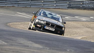 BMW M3 on track at the Nürburgring