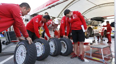 WRC Spain Ostberg tyres