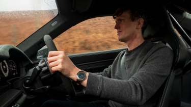Porsche 911 GT3 with Manthey kit driving