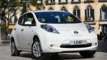 2013 Nissan Leaf white