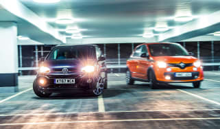 Renault Twingo GT vs Volkswagen Up GTI front