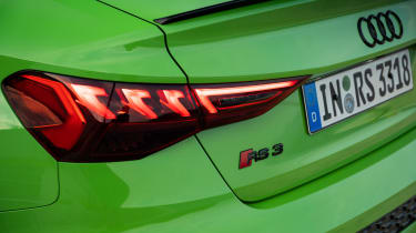 Audi RS3 2021 saloon – rear lights