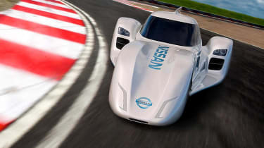 Nissan ZEOD RC electric Le Mans racer corner front