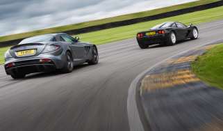 McLaren F1 vs Mercedes SLR McLaren - rear header