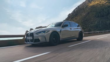 BMW M3 Competition Touring – on road side