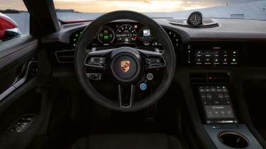 Porsche Taycan E-Shift wheel and paddles