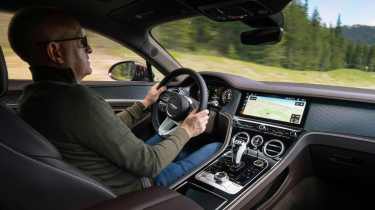 Bentley Continental GT interior driving