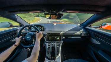 Aston Martin Vantage 2024 road interior