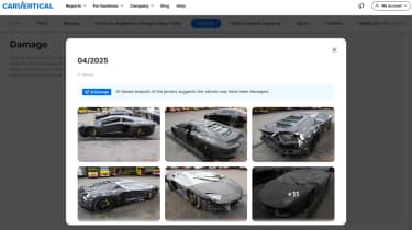 Damage detected by carVertical from the car’s photos