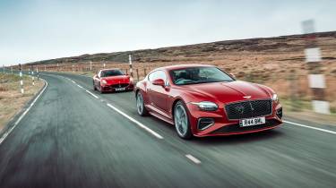 Bentley Continental GT Speed v Aston Martin DB12 v Maserati GranTurismo