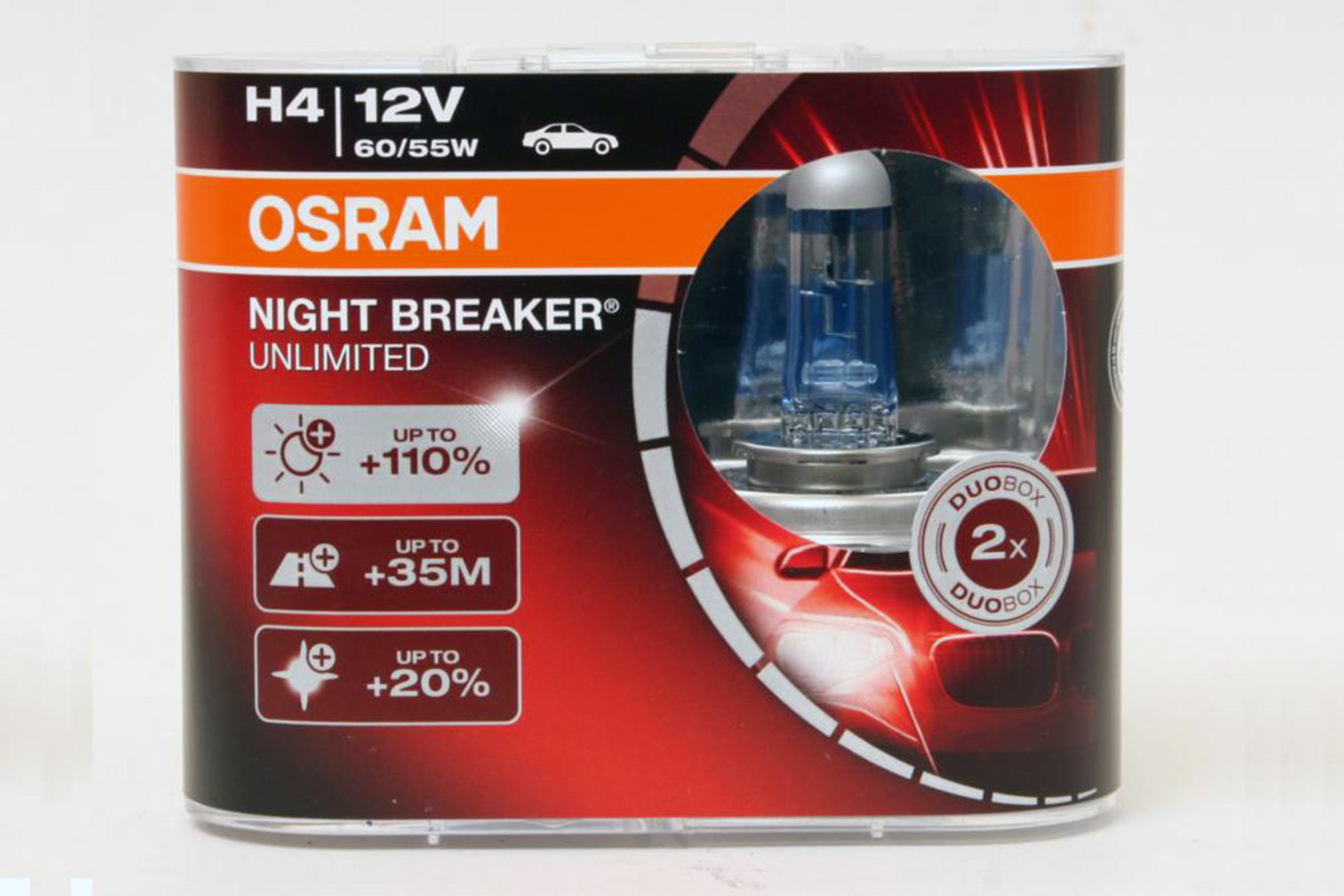 OSRAM NIGHT BREAKER +200% vs BOSCH Gigalight Plus 120 