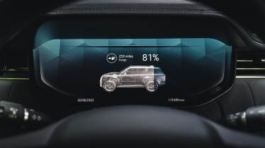 Range Rover Electric – dashboard