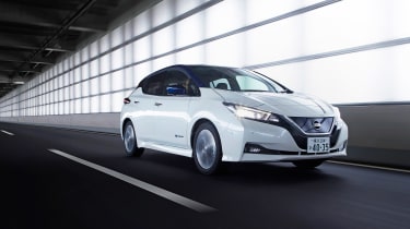 Nissan Leaf drive Japan - front quarter