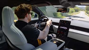 Polestar 5 interior driving