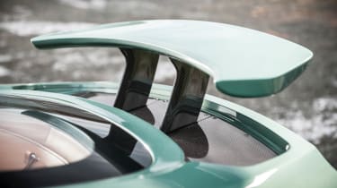 Aston Martin One-77 review and pictures rear spoiler