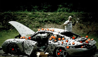Porsche 911 gets shot 10,000 times