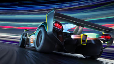 Aston Martin Valkyrie Le Mans car – rear