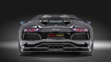 Novitec Lamborghini Aventador black rear diffuser spoiler