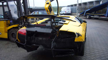 Lamborghini Murcielago LP670-4 SV crash