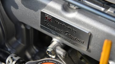 2013 Nissan GT-R handbuilt engine plaque