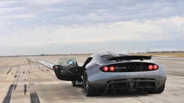 Hennessey Venom GT record run runway