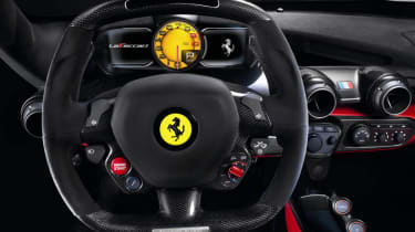 Ferrari LaFerrari interior steering wheel dials