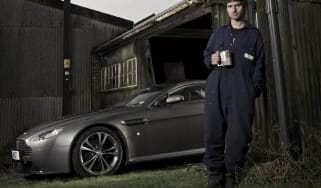 Guy Martin and his Aston Martin V12 Vantage