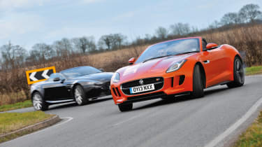 evo Magazine: June 2013 Jaguar F-type V8 S vs Aston Martin V8 Vantage