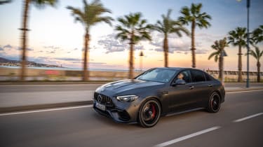 Mercedes-AMG C63 S E Perf – front tracking