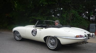 Jaguar 75 celebration drive to Goodwood