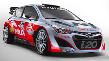 Hyundai launches i20 WRC car