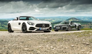 Mercedes-AMG GT Roadster and Audi R8 Spyder