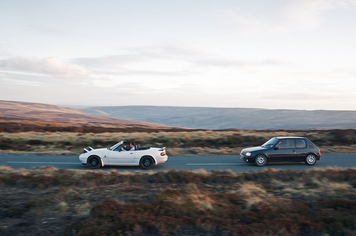 BBR Mazda MX 5 Turbo vs PUG1OFF Peugeot Dodge Concept Car shot with Nikon CLS